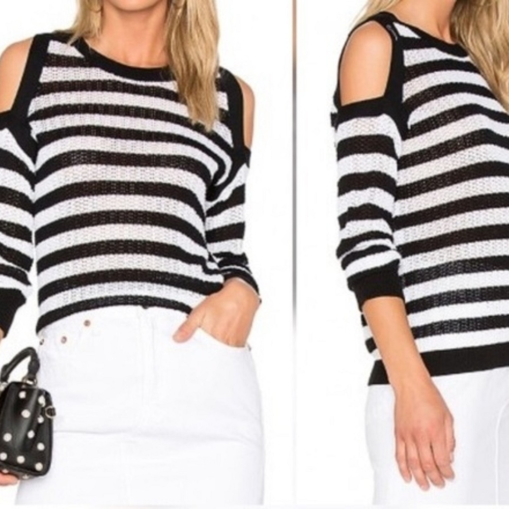 Rag & Bone Tracey Crew Open Shoulder Sweater Sz XS - Picture 2 of 7